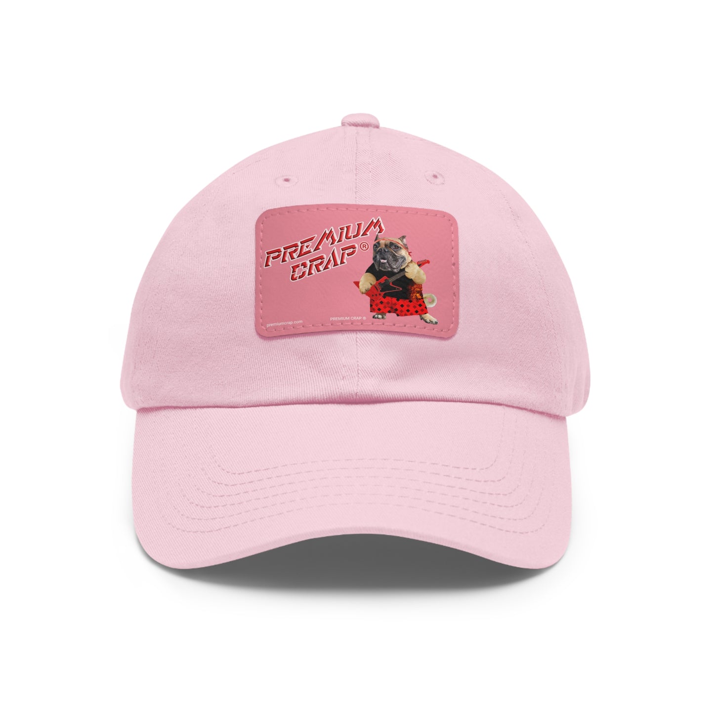 Premium Crap II Dad Hat with Leather Patch (Rectangle)