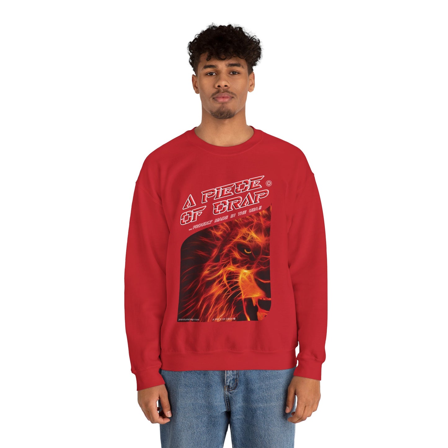 A Piece of Crap Men's Heavy Blend Crewneck Sweatshirt