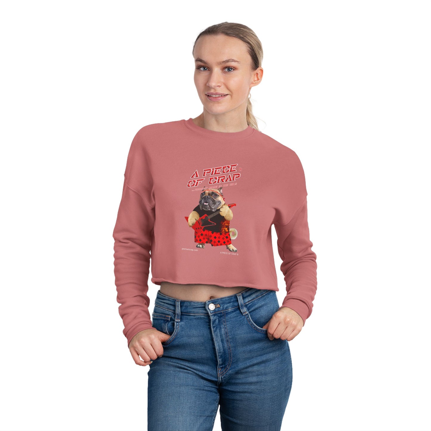A Piece Of Crap Women's Cropped Sweatshirt