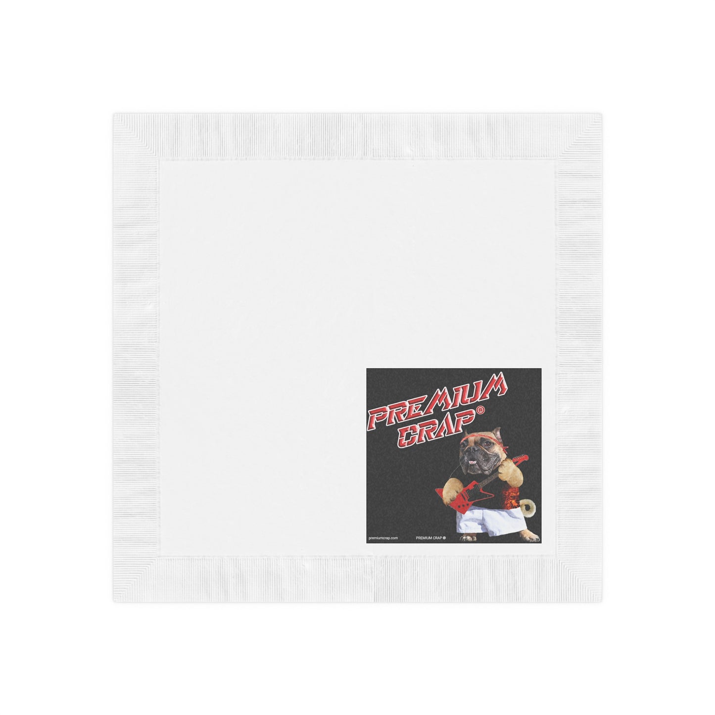 Premium Crap White Coined Napkins