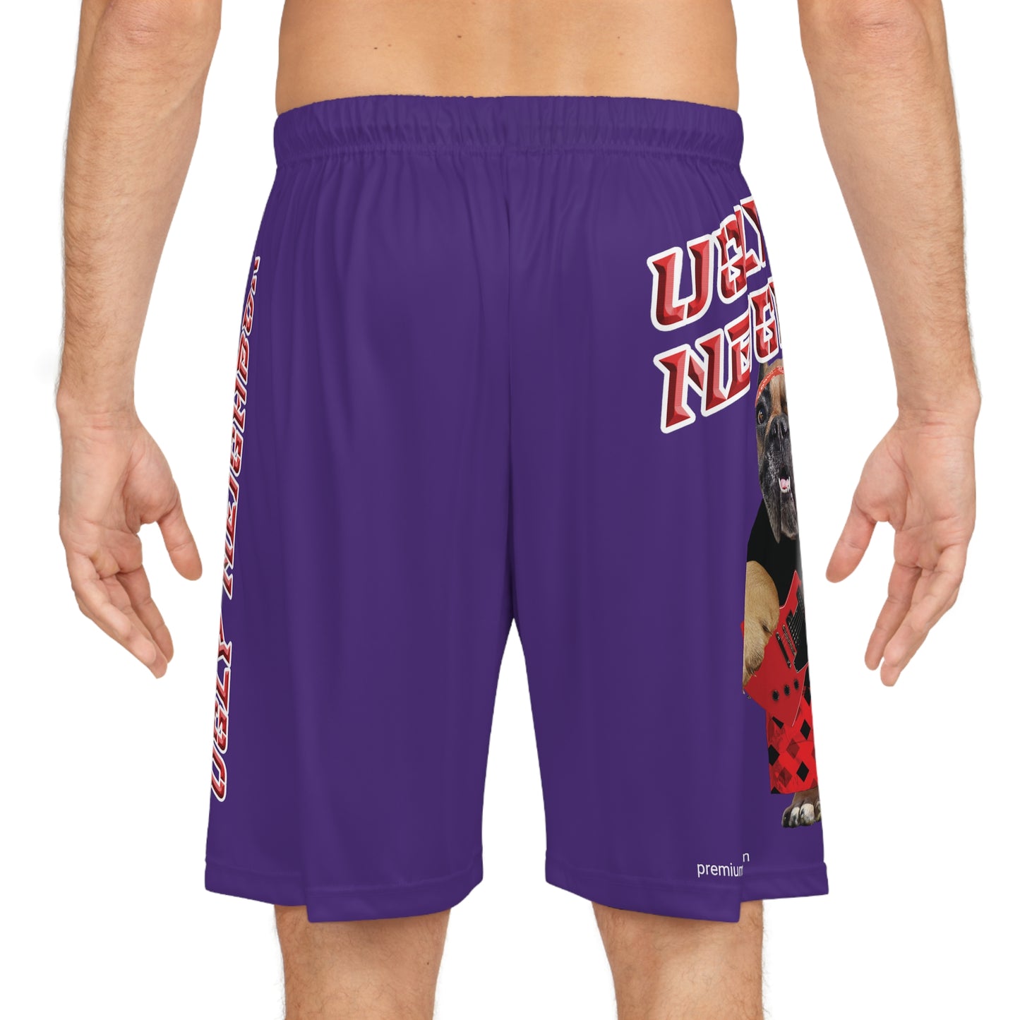 Ugly Neighbor II Basketball Shorts - Purple