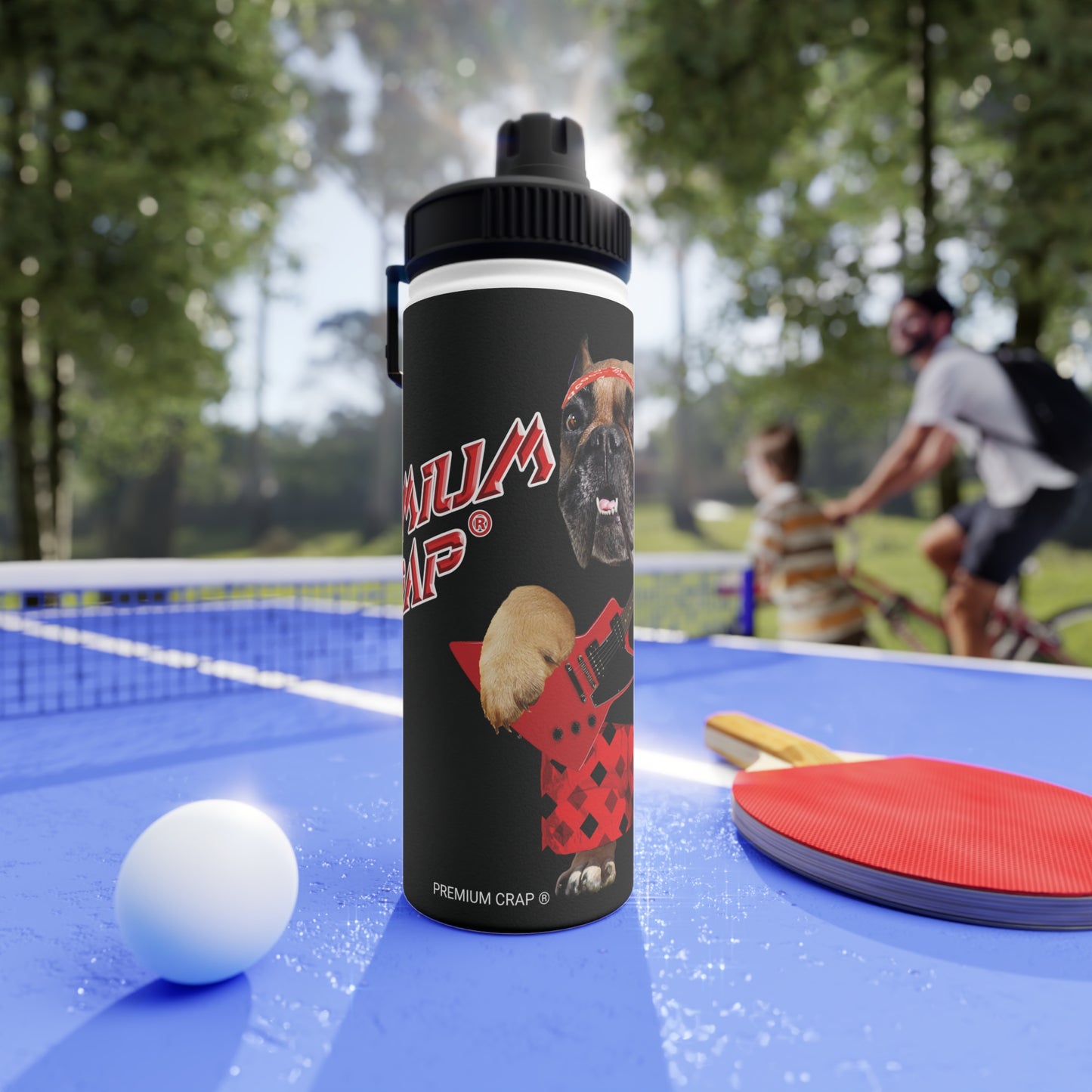 Premium Crap III Stainless Steel Water Bottle, Sports Lid