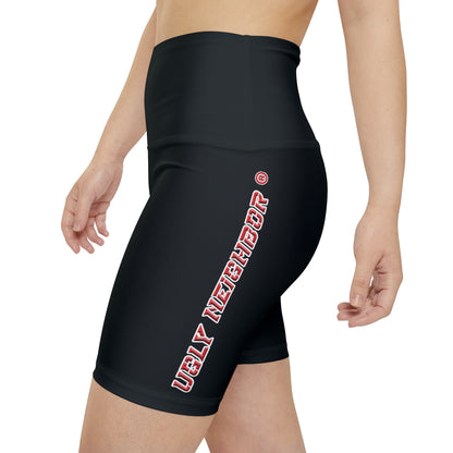 Ugly Neighbor II Women's Workout Shorts - Black