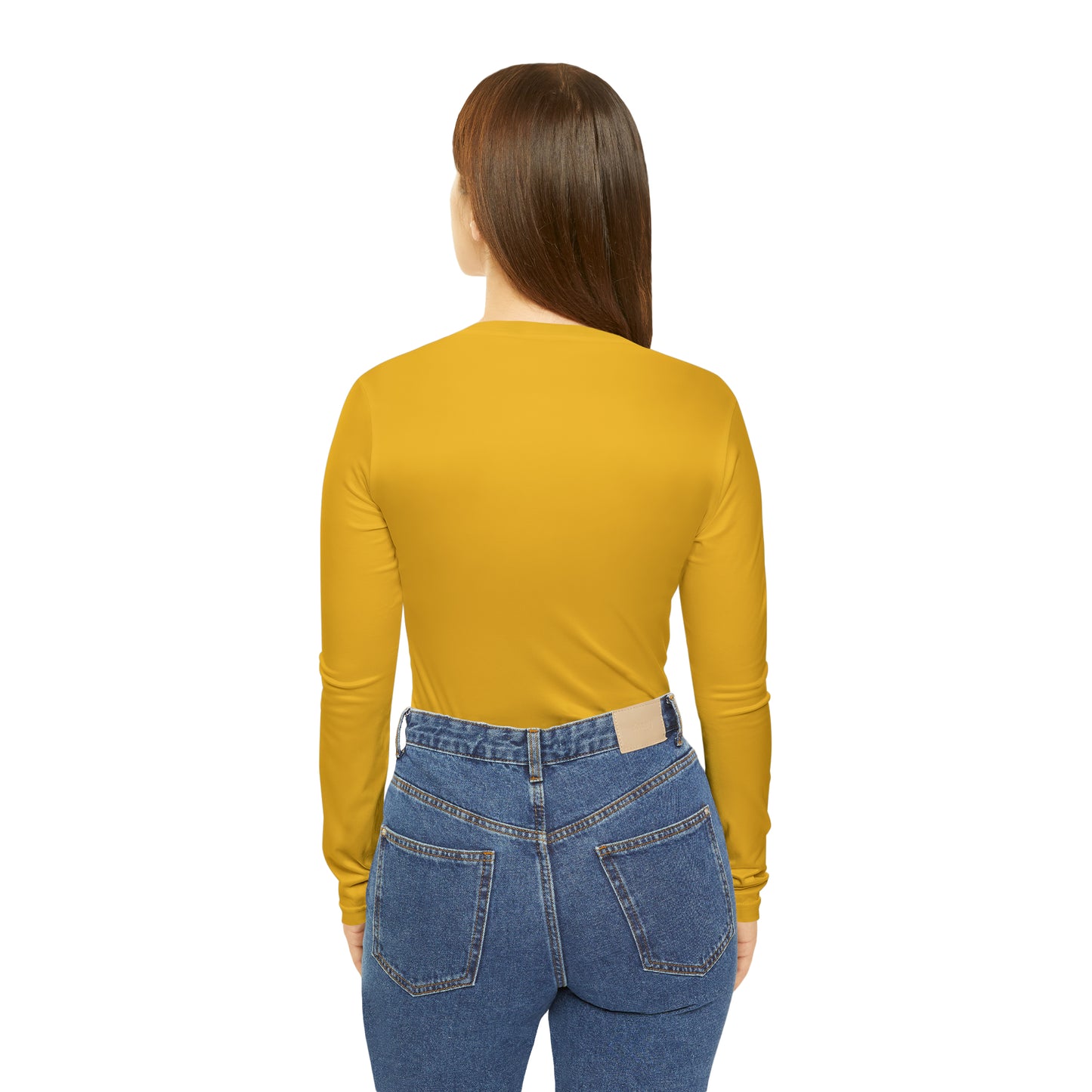 Ugly Neighbor Chic Long Sleeve V-Neck Tee - Yellow