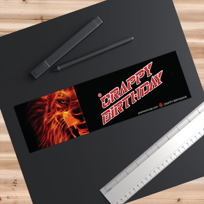Crappy Birthday Bumper Stickers - 11.5" x 3"