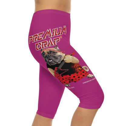 Premium Crap II Women’s Capri Leggings - Pink