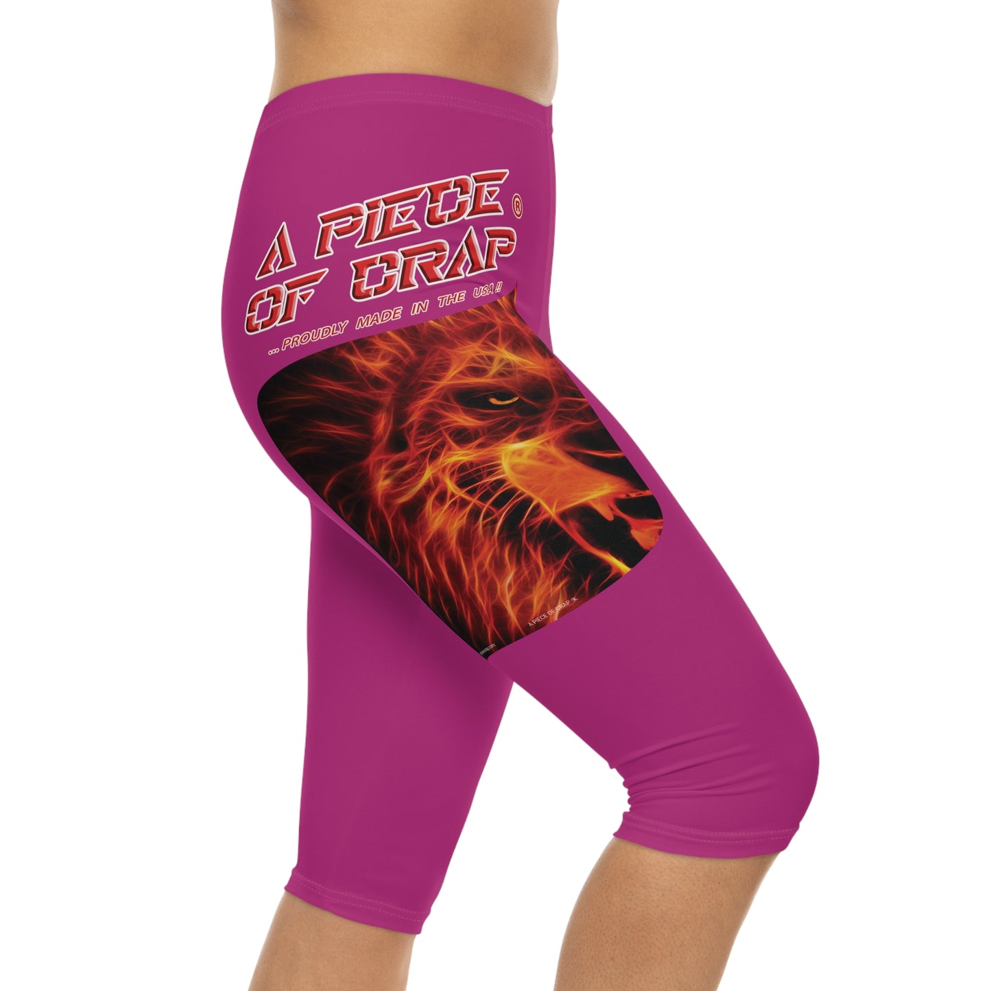 A Piece Of Crap Capri-Cious Leggings - Pink