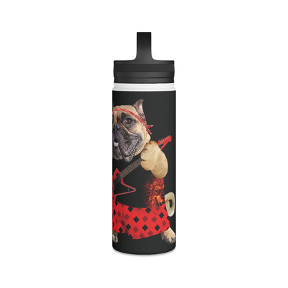 A Piece of Crap II Stainless Steel Water Bottle, Handle Lid