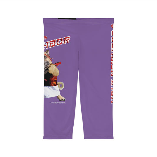 Ugly Neighbor Capri-Cious Leggings - Light Purple