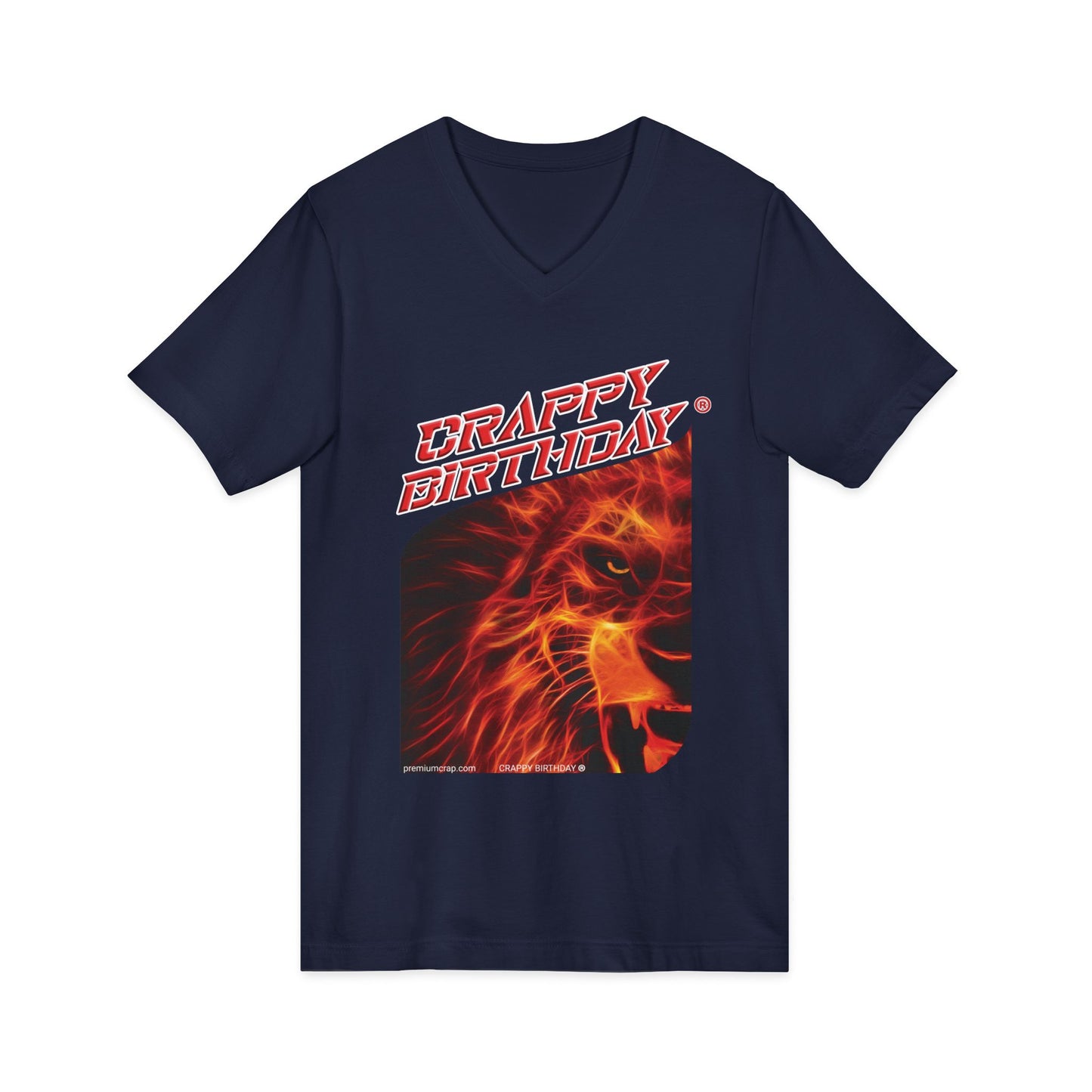 Crappy Birthday Jersey Short Sleeve V-Neck Tee