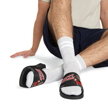 Crappy Birthday II Men's PU Slide Sandals