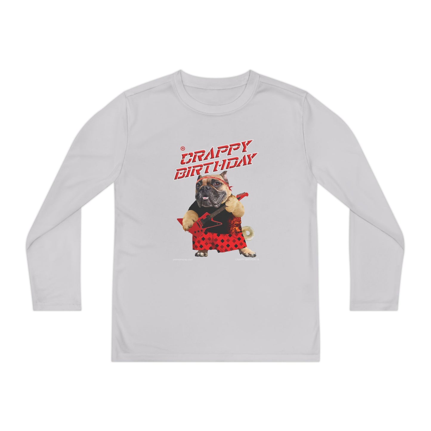 Crappy Birthday II Youth Long Sleeve Competitor Tee