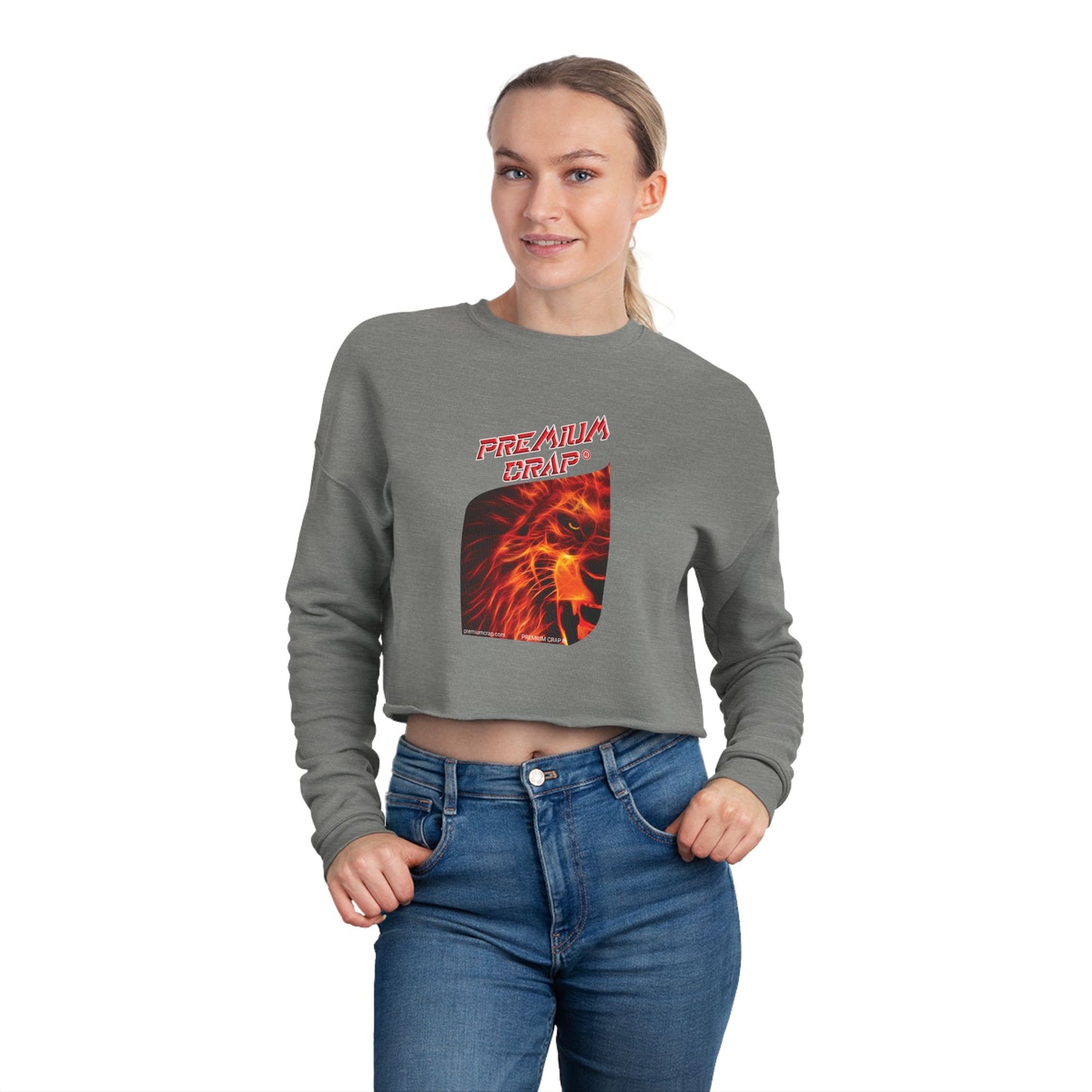 Premium Crap Cropped Sweatshirt