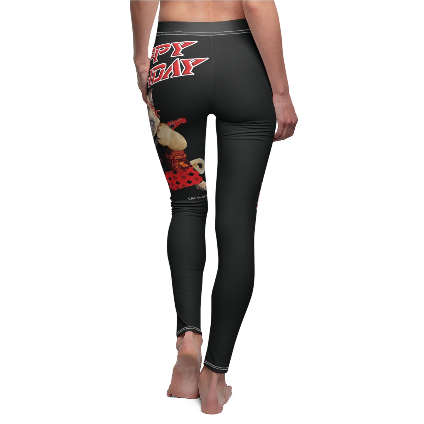 Crappy Birthday II Women's Cut & Sew Casual Leggings