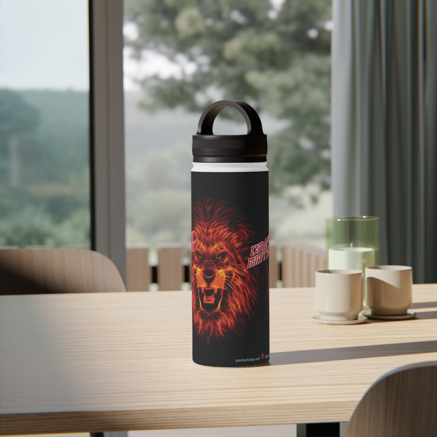 Crappy Birthday Stainless Steel Water Bottle, Handle Lid