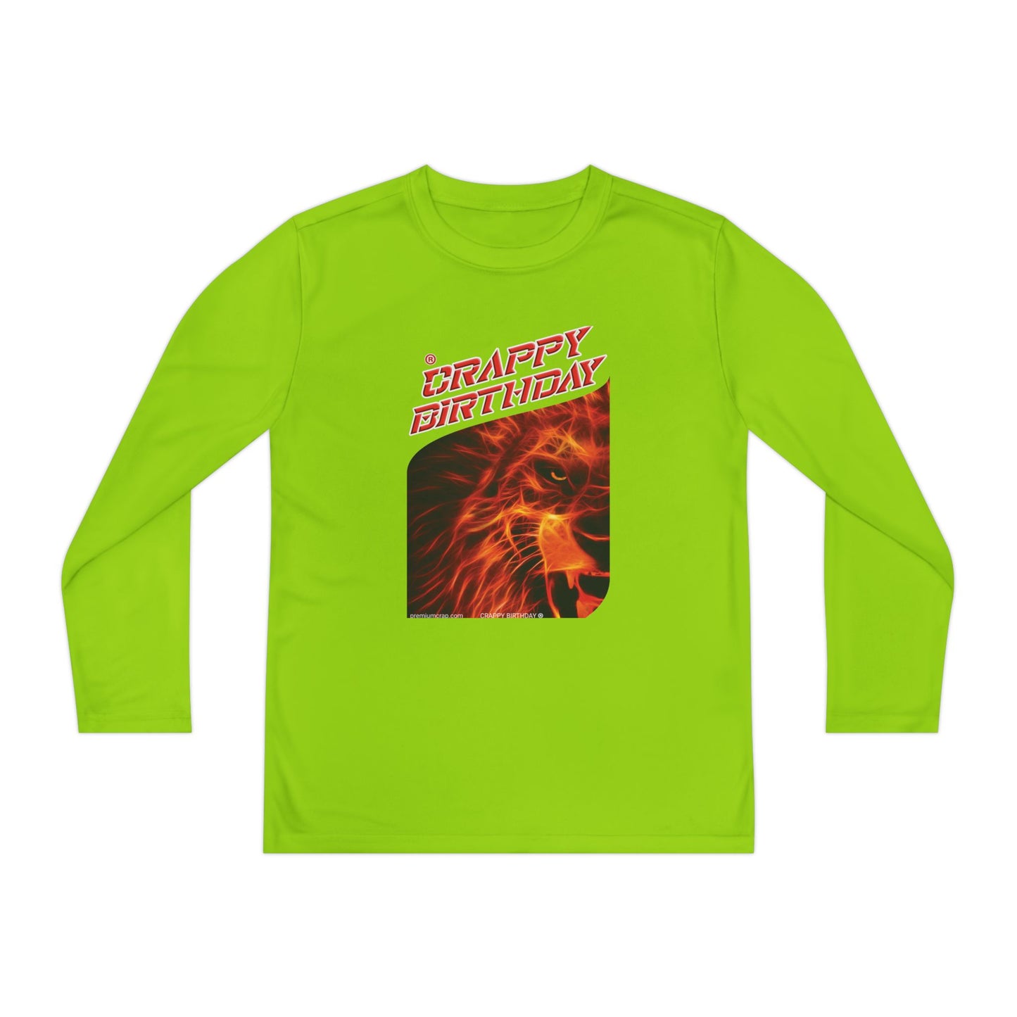 Crappy Birthday Youth Long Sleeve Competitor Tee