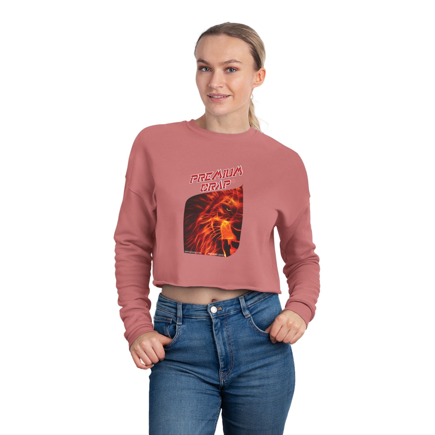 Premium Crap Cropped Sweatshirt