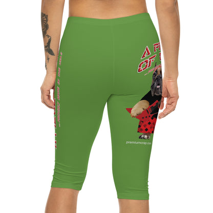 A Piece Of Crap II Women’s Capri Leggings - Green