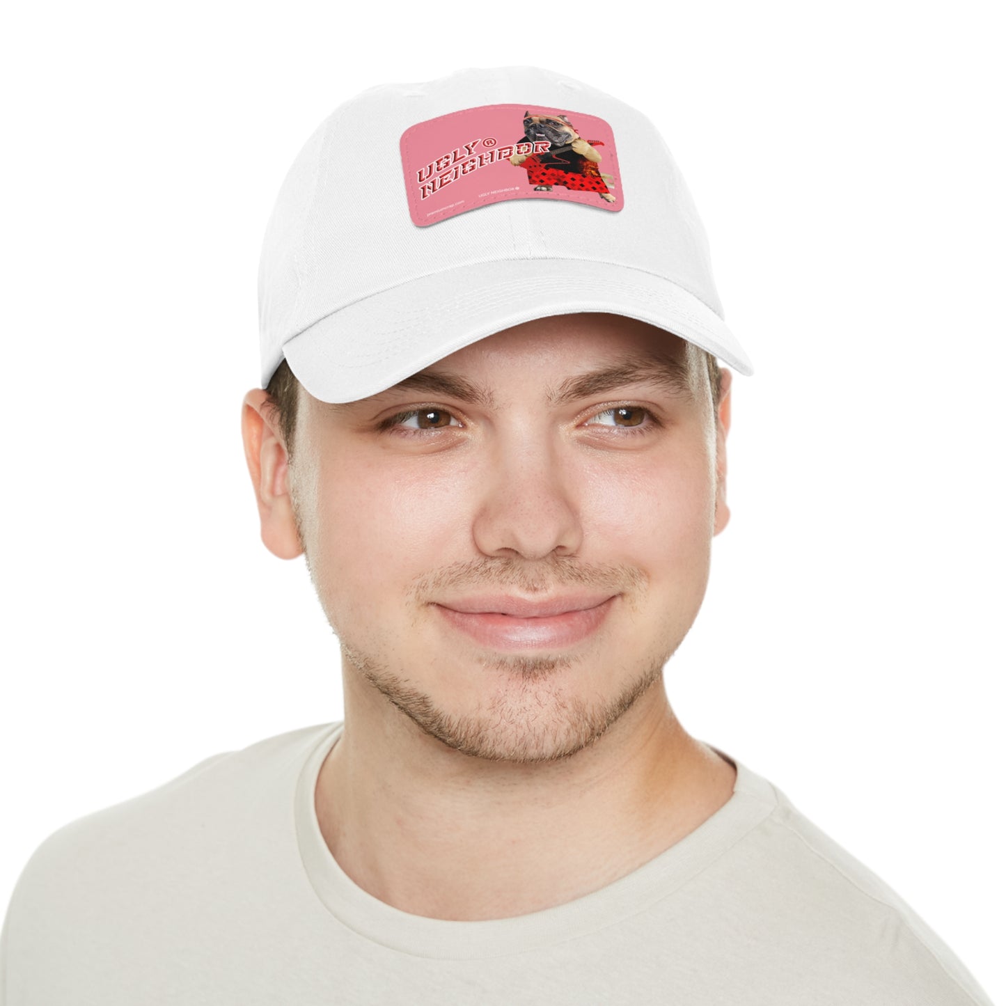 Ugly Neighbor II Dad Hat with Leather Patch (Rectangle)