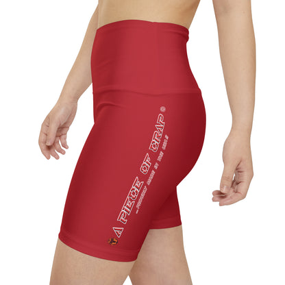 A Piece Of Crap WorkoutWit Shorts - Dark Red