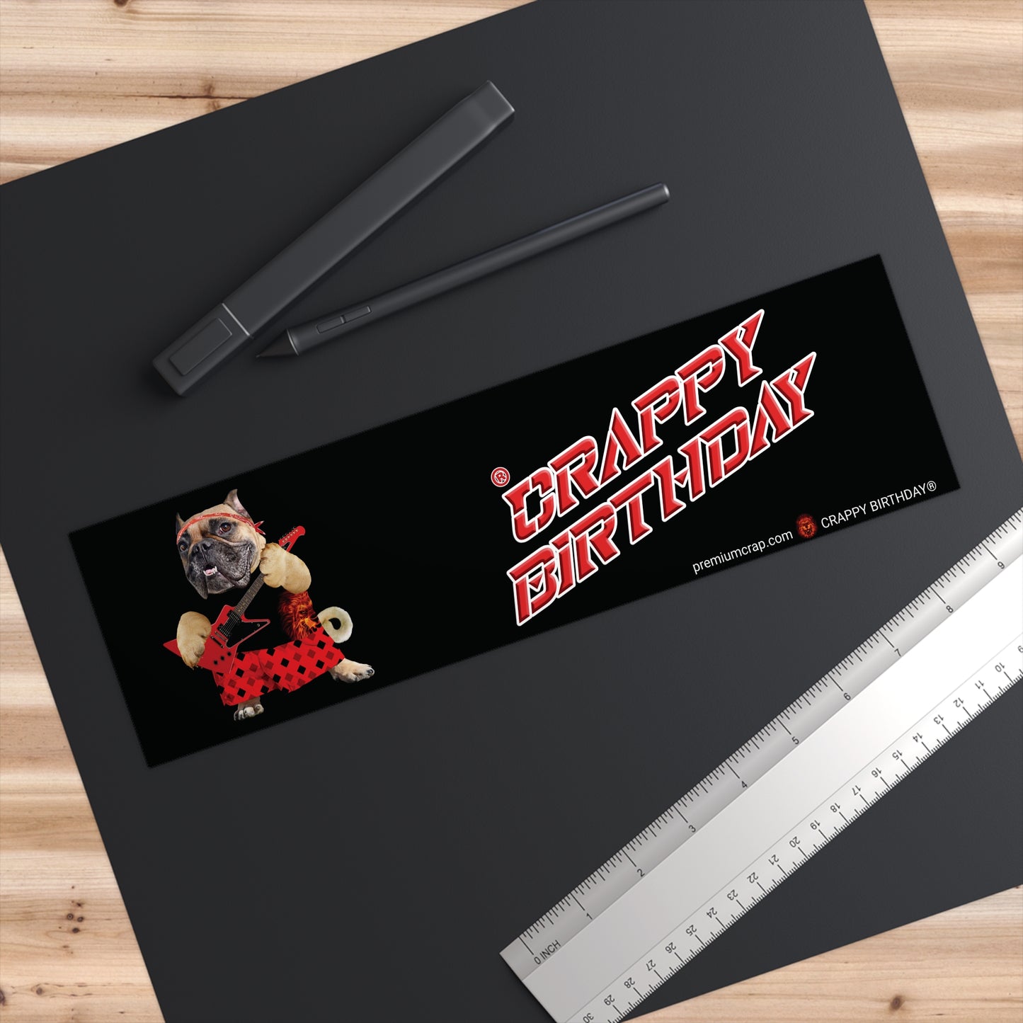 Crappy Birthday II Bumper Stickers - 11.5" x 3"