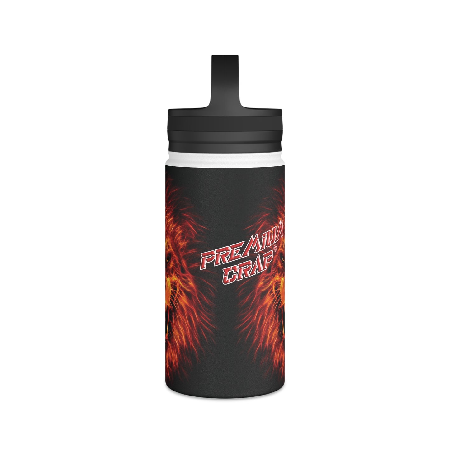 Premium Crap Stainless Steel Water Bottle, Handle Lid