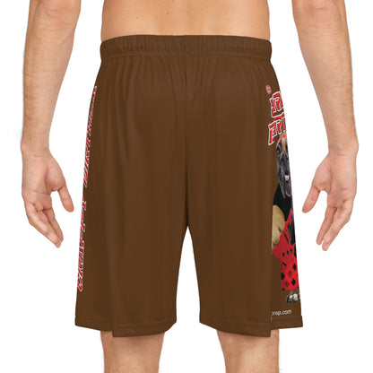 Crappy Birthday II Basketball Shorts - Brown