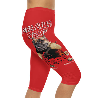 Premium Crap II Women’s Capri Leggings - Red