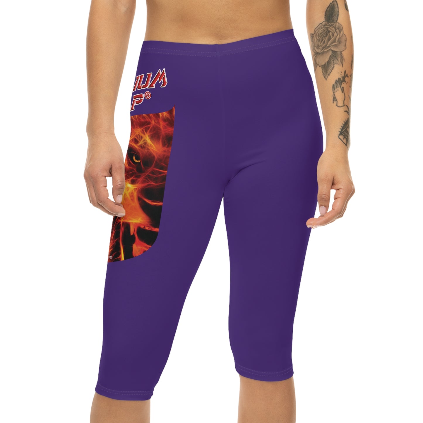 Premium Crap Capri-Cious Leggings - Purple