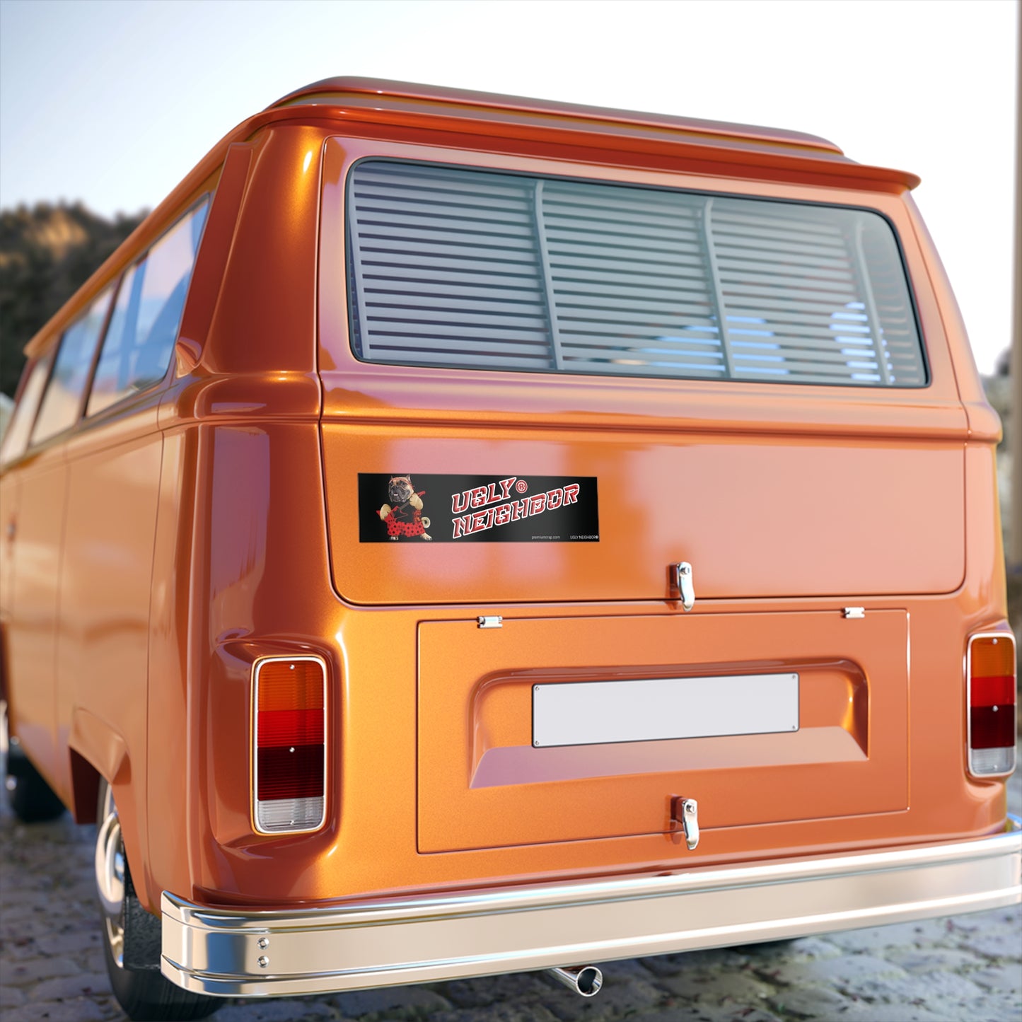 Ugly Neighbor II Bumper Stickers - 15" x 3.75"