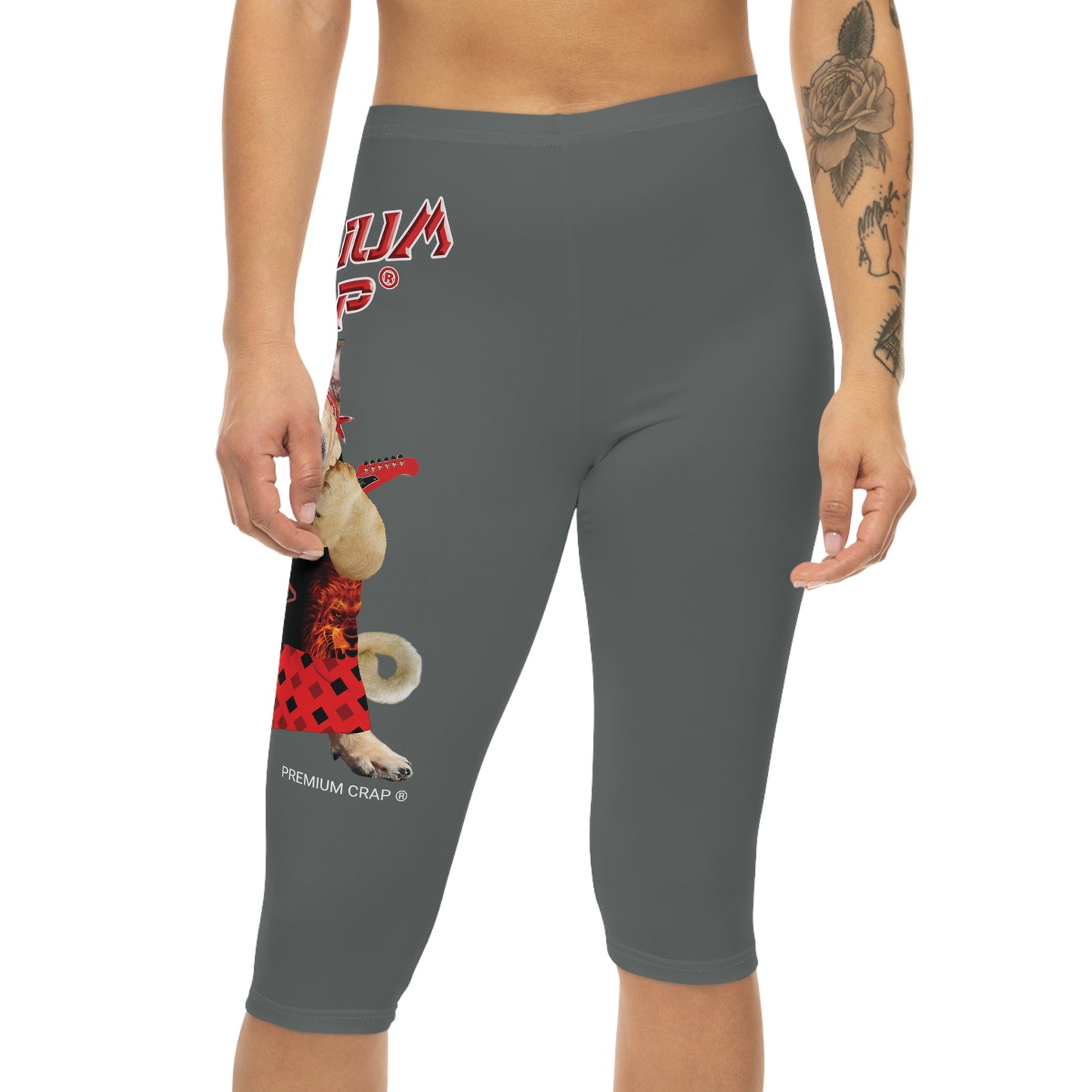 Premium Crap II Women’s Capri Leggings - Dark Grey