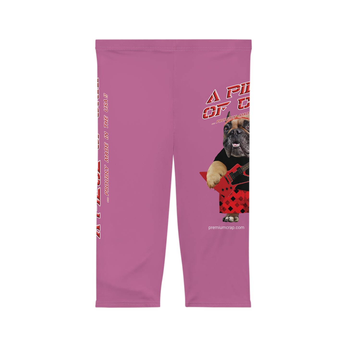A Piece Of Crap II Women’s Capri Leggings - Light Pink
