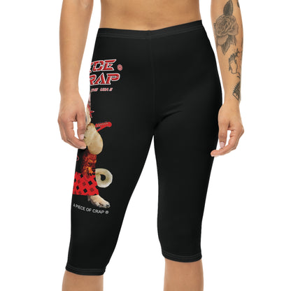 A Piece Of Crap II Women’s Capri Leggings - Black