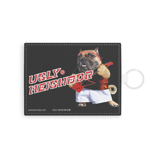 Ugly Neighbor Saffiano Leather Card Holder