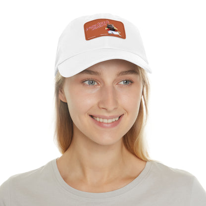 Premium Crap Dad Hat with Leather Patch (Rectangle)