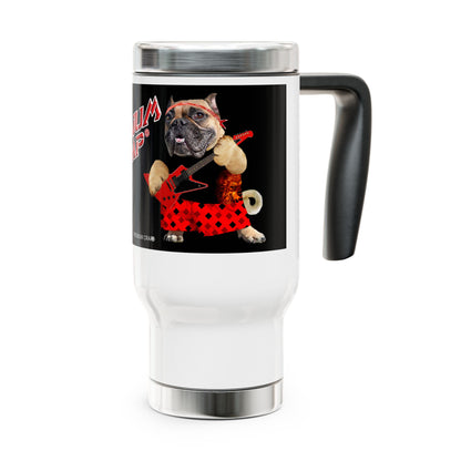 Premium Crap II Stainless Steel Travel Mug with Handle, 14oz