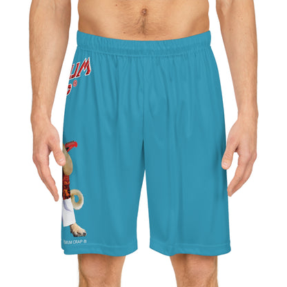 Premium Crap Basketball Shorts - Turquoise