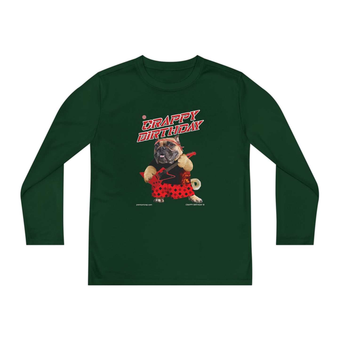 Crappy Birthday II Youth Long Sleeve Competitor Tee