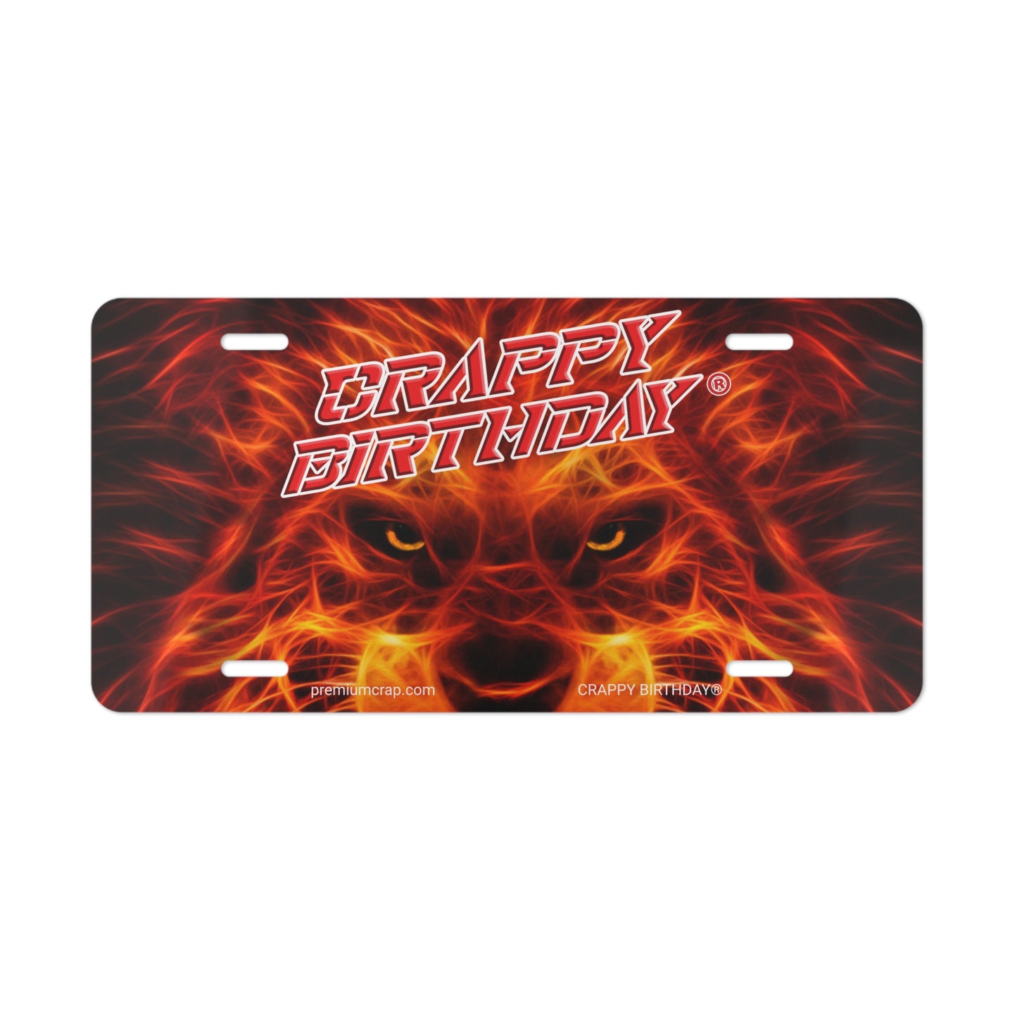 Crappy Birthday Vanity Plate