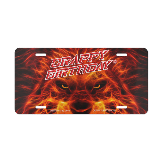 Crappy Birthday Vanity Plate