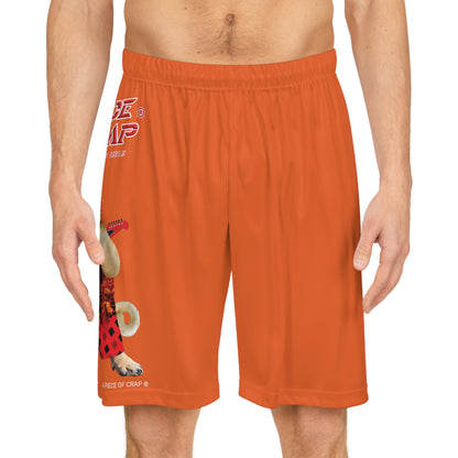 A Piece Of Crap II Basketball Shorts - Orange