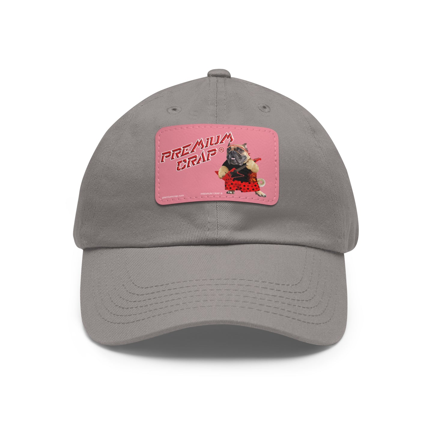 Premium Crap II Dad Hat with Leather Patch (Rectangle)