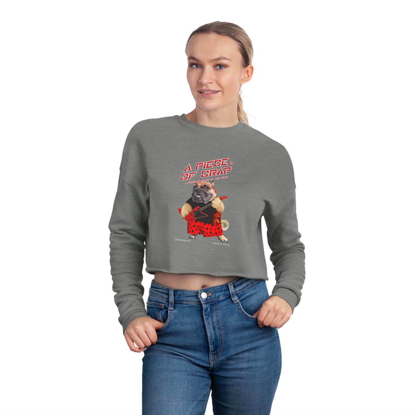A Piece Of Crap Women's Cropped Sweatshirt