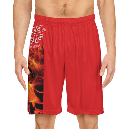 A Piece Of Crap BougieBooty Baller Shorts - Red