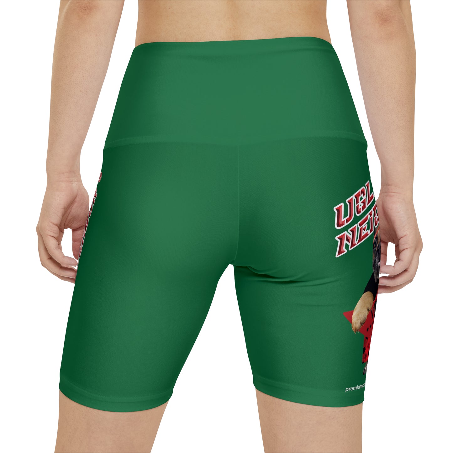 Ugly Neighbor II Women's Workout Shorts - Dark Green