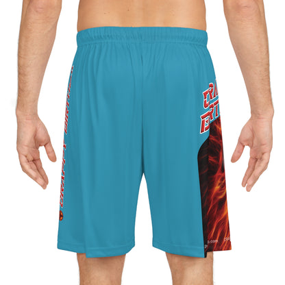 Crappy Birthday BougieBooty Baller Shorts - Turquoise