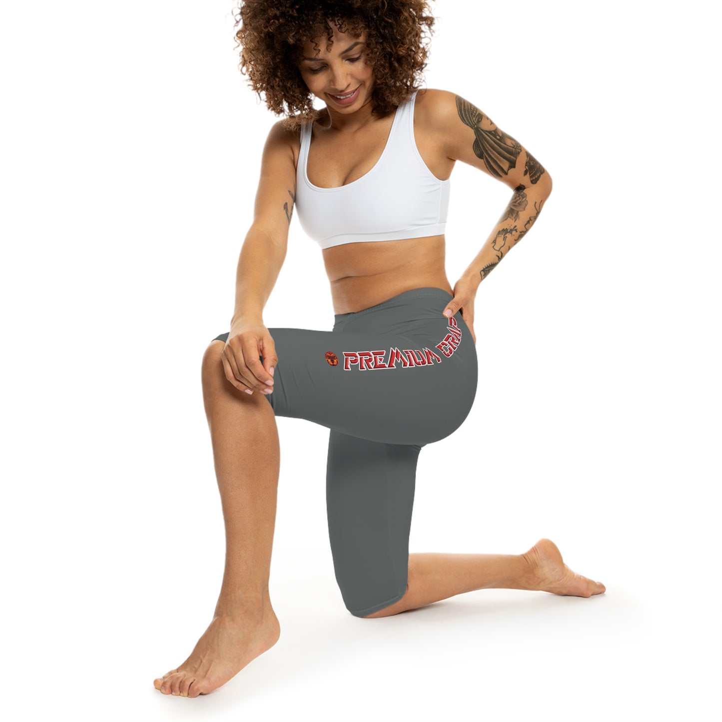 Premium Crap Capri-Cious Leggings - Dark Grey