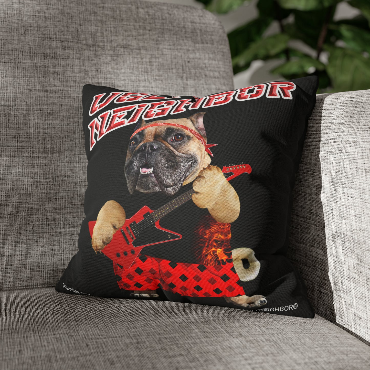 Ugly Neighbor II Spun Polyester Square Pillow Case