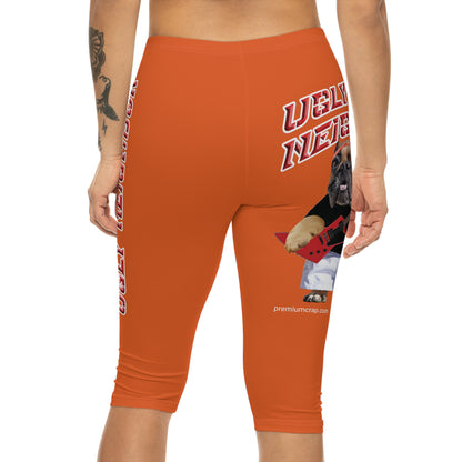 Ugly Neighbor Capri-Cious Leggings - Orange