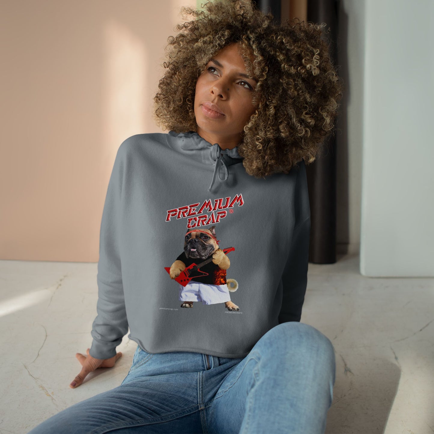 Premium Crap II Cropped Hoodie